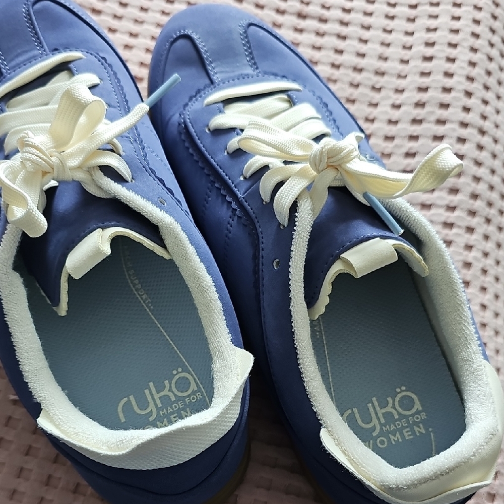 Ryka Women's Blue Lace-Up Sneakers